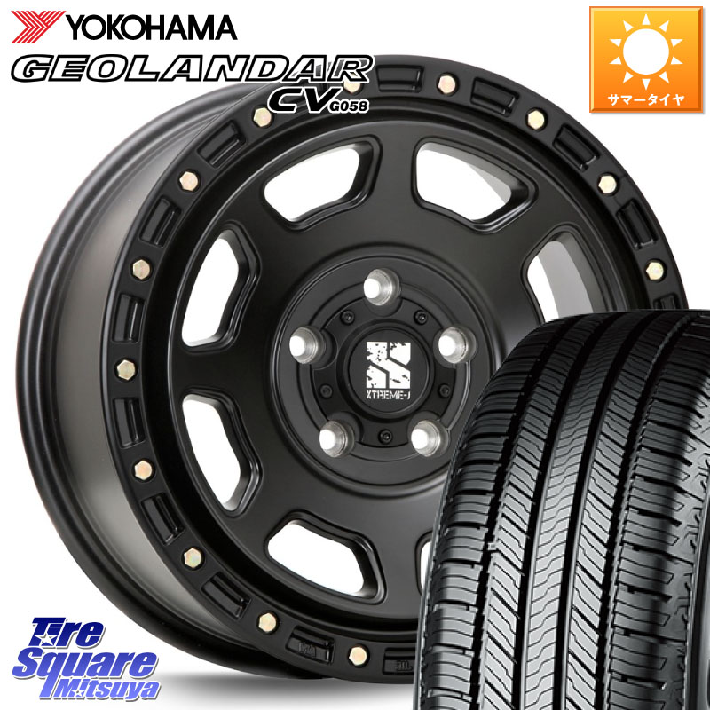 MLJ XJ07 XTREME-J BK ホイール 18インチ 18 X 8.0J +40 5穴 114.3 YOKOHAMA R5689 GEOLANDAR CV G058 ヨコハマ 235/50R18 30系アルファード 30系ヴェルファイア 20系アルファード