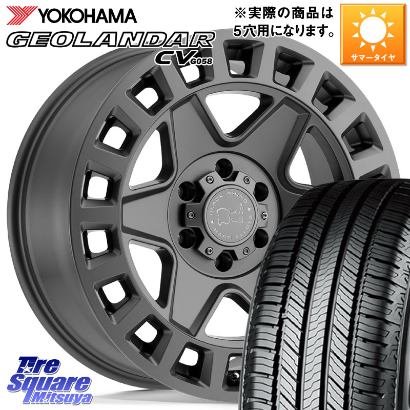 YOKOHAMA R9707 GEOLANDAR CV G058 2026年製 在庫● ヨコハマ ジオランダー 225/65R17BLACK RHINO YORK ブラックライノ ヨーク GM 17インチ ブラックライノ 17X8.0J 35 5穴 114.3 RAV4 50系 NX レクサス ハリアー|タイヤスクエアミツヤ
