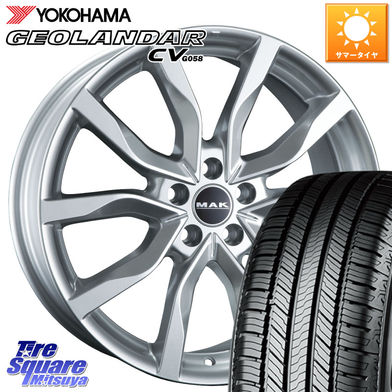 阿部商会 MAK HIGHLANDS ホイール18インチ 18 X 7.5J(JAGUAR FPEACE DC3) +45 5穴 108 YOKOHAMA R5680 GEOLANDAR CV G058 ヨコハマ 235/65R18 ジャガー Fペイス