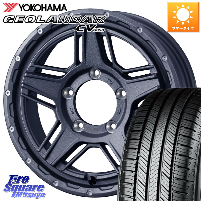 WEDS 40545 マッドヴァンス MUD VANCE 07 16インチ 16 X 5.5J +22 5穴 139.7 YOKOHAMA R5705 GEOLANDAR CV G058 ヨコハマ 215/70R16 ジムニー専用(要オーバーフェンダー等)