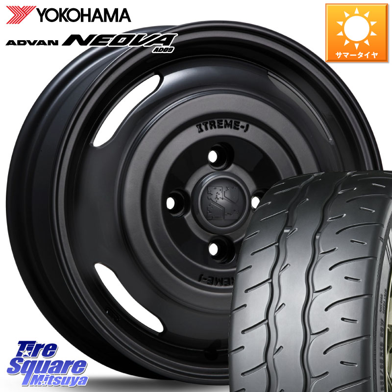 YOKOHAMA R9577 ADVAN NEOVA AD09 ネオバ ヨコハマ 165/55R14MLJ JOURNEY ジャーニー XTREME-J エクストリームJ ホイール 14インチ 14X4.5J 43 4穴 100 ハイゼットアゲトラCustom車用※軽自動車専用ホイール※｜タイヤスクエアミツヤ 73,563円