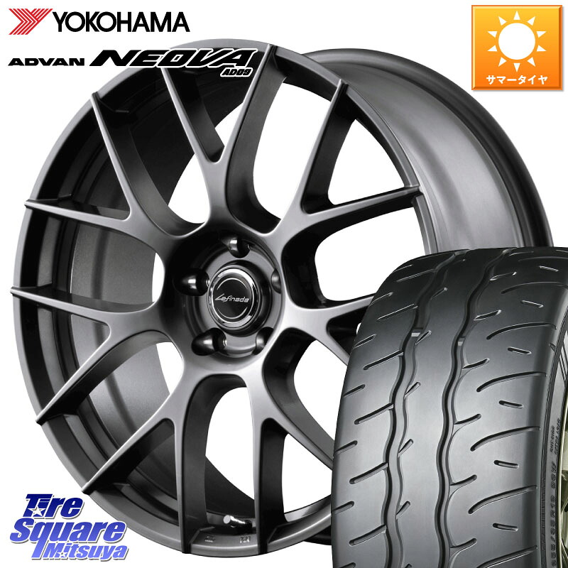 MANARAY Lefinada MOTION3 平座仕様 トヨタ・レクサス専用 ホイール 18インチ MID 18 X 8.0J +42 5穴 114.3 YOKOHAMA R7901 ADVAN NEOVA AD09 ネオバ ヨコハマ 245/40R18