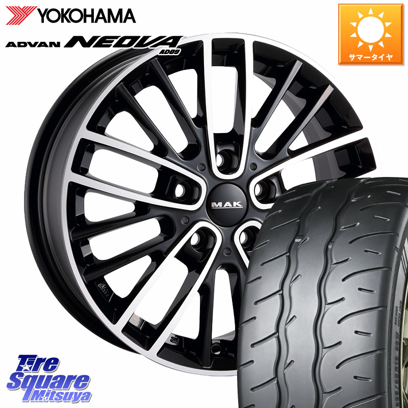YOKOHAMA R7889 ADVAN NEOVA AD09 ネオバ ヨコハマ 225/40R18阿部商会 MAK CHELSE ホイール 18インチ 18X7.5J(MINI F54) 50 5穴 112 MINI ミニ クラブマン F54｜タイヤスクエアミツヤ