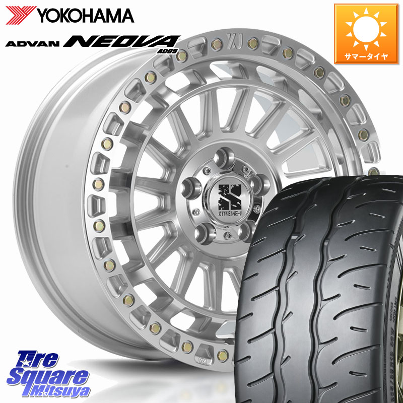 MLJ XJ08 XTREME-J ホイール 18インチ 18 X 8.0J +40 5穴 114.3 YOKOHAMA R7901 ADVAN NEOVA AD09 ネオバ ヨコハマ 245/40R18