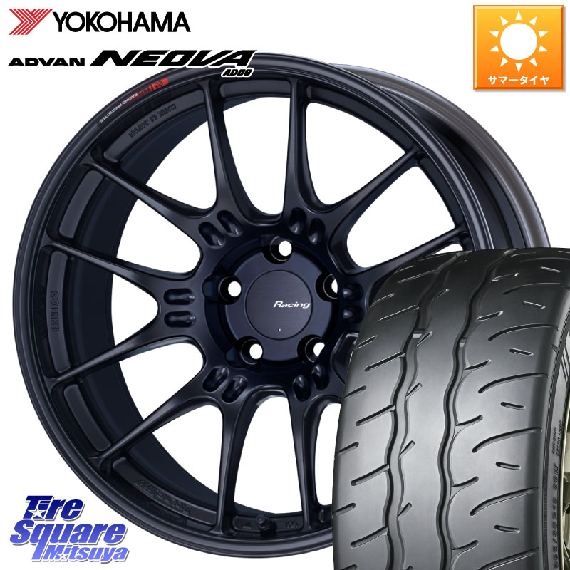 ENKEI エンケイ RACING GTC02 BK ホイール 18インチ 18 X 7.5J +48 5穴 100 YOKOHAMA R7920 ADVAN NEOVA AD09 ネオバ ヨコハマ 225/45R18
