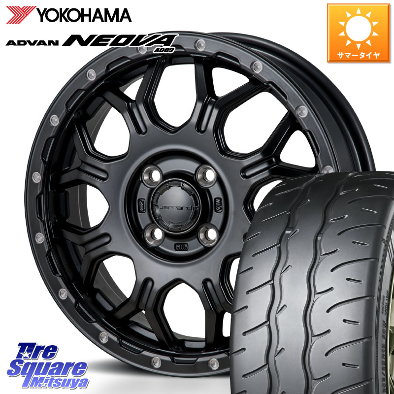 YOKOHAMA R7902 ADVAN NEOVA AD09 ネオバ ヨコハマ 195/45R16MONZA HI-BLOCK JERRARD ホイール 16インチ 16X6.0J 41 4穴 100 M900系タンク/ルーミー SuperONE E11ノート ダイハツ トールM900S・M910S ジャスティ(M900/910F) プロボックス サクシード デミオ DEMIO MAZD｜タイヤスクエアミツヤ