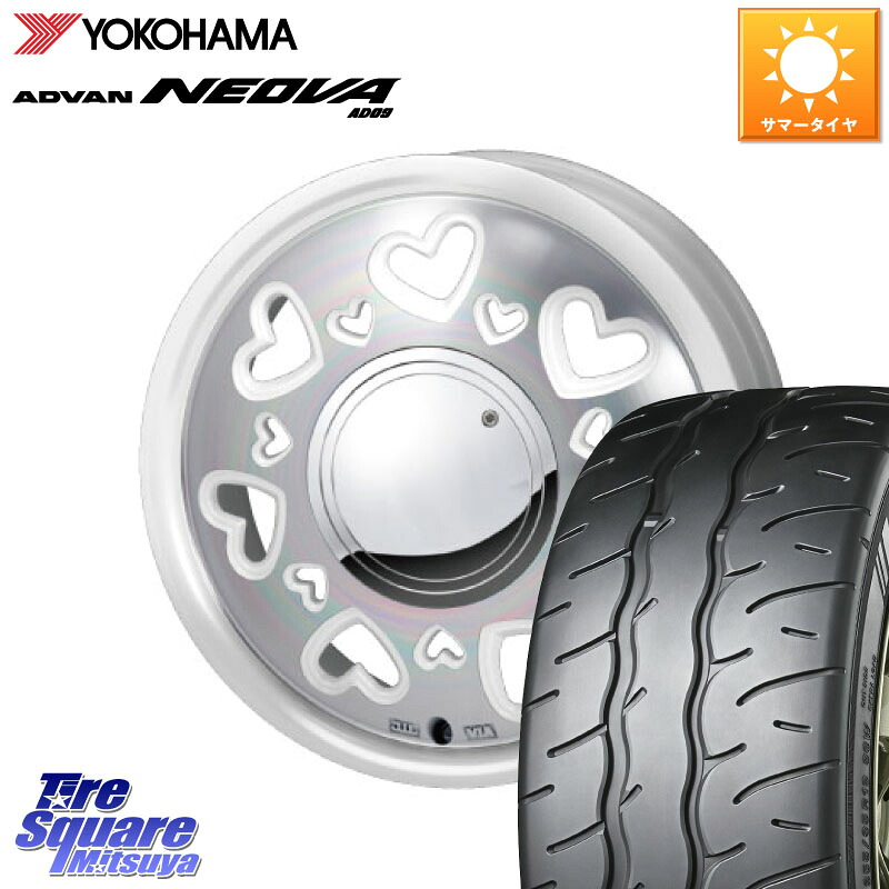 MONZA K Quty キューティー ホイール 15インチ 15 X 4.5J +43 4穴 100 YOKOHAMA R7881 ADVAN NEOVA AD09 ネオバ ヨコハマ 165/55R15 N-BOX タント スペーシア サクラ