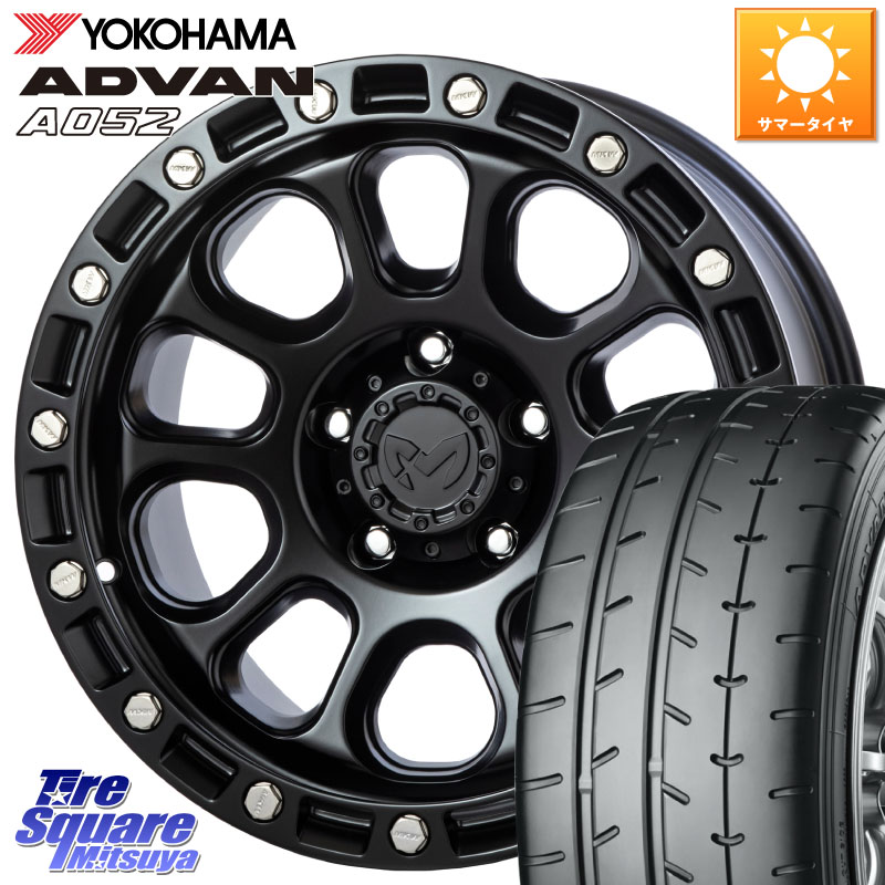 MKW M204 ブラックキャット 16インチ 16 X 7.0J +35 5穴 114.3 YOKOHAMA R6121 ADVAN A052 アドバン サマータイヤ ヨコハマ 205/55R16 GRヤリスRSノーマルキャリパー