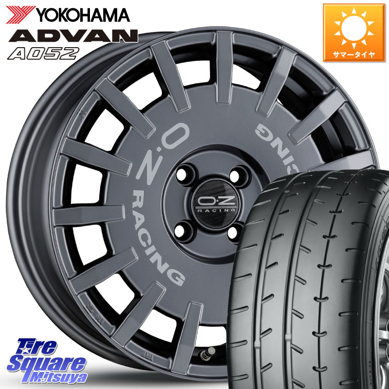 OZ Rally Racing ラリーレーシング GRA 16インチ 16 X 6.5J +45 4穴 100 YOKOHAMA R4491 ADVAN A052 アドバン サマータイヤ ヨコハマ 195/45R16 E11ノート