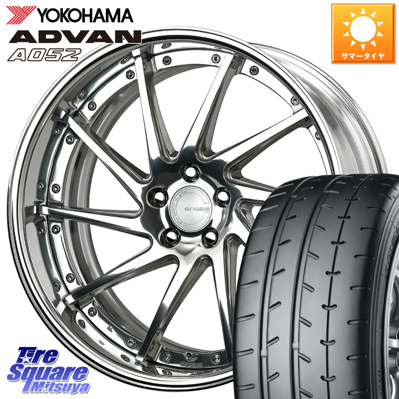 WORK GNOSIS CVS O Disk 19インチ 2ピース 19 X 9.0J +45 5穴 114.3 YOKOHAMA R5929 ADVAN A052 アドバン サマータイヤ ヨコハマ 235/40R19
