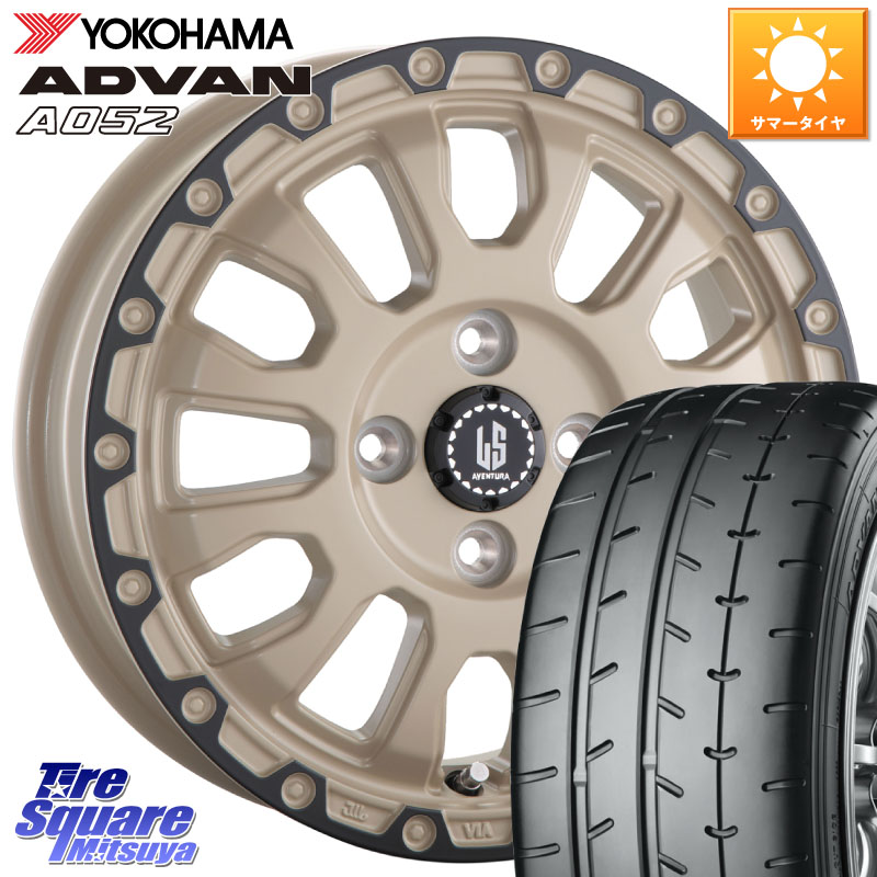 阿部商会 LA STRADA AVENTURA アヴェンチュラ GAR 16インチ 16 X 6.0J +40 4穴 100 YOKOHAMA R4492 ADVAN A052 アドバン サマータイヤ ヨコハマ 195/50R16 160系カローラフィールダー ヤリス ロードスター