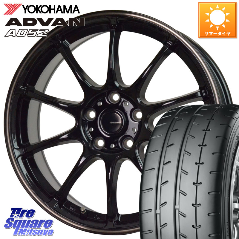 HotStuff G・SPEED P-07 ジー・スピード ホイール 17インチ 17 X 7.0J +45 5穴 114.3 YOKOHAMA R4488 ADVAN A052 アドバン サマータイヤ ヨコハマ 215/40R17