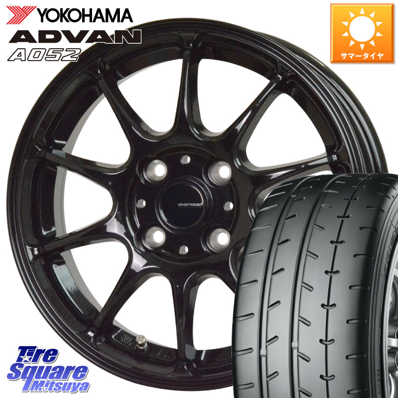 YOKOHAMA R4491 ADVAN A052 アドバン サマータイヤ ヨコハマ 195/45R16HotStuff G.SPEED G-07 ホイール 16インチ ジースピード 16X5.5J 50 4穴 100 K13マーチ マーチ MARCH 日産|タイヤスクエアミツヤ