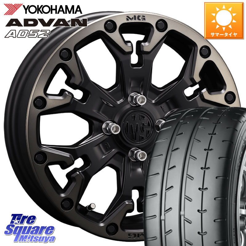 CRIMSON MG GOLEM Jr ホイール 16インチ 16 X 6.0J +38 4穴 100 YOKOHAMA R4492 ADVAN A052 アドバン サマータイヤ ヨコハマ 195/50R16