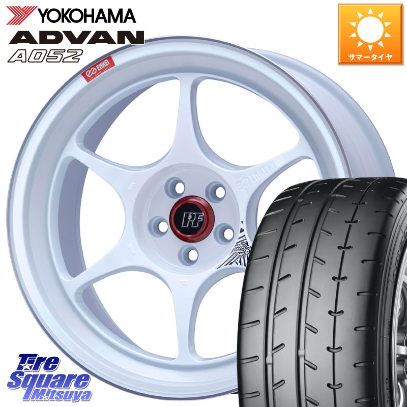 YOKOHAMA R4489 ADVAN A052 アドバン サマータイヤ ヨコハマ 205/40R17ENKEI エンケイ PerformanceLine PF06 ホイール 17インチ 17X7.5J 38 5穴 114.3|タイヤスクエアミツヤ