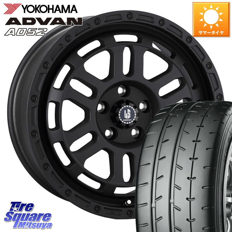 阿部商会 LA STRADA DISCOVER ホイール 18インチ 18 X 8.0J +40 5穴 114.3 YOKOHAMA R4292 ADVAN A052 アドバン ヨコハマ 245/40R18