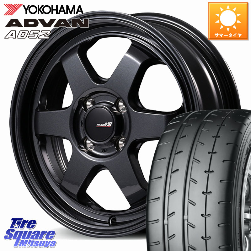 YOKOHAMA R4298 ADVAN A052 アドバン ヨコハマ 215/45R17MANARAY MID RACING R06 ホイール 17インチ 17X7.5J 42 4穴 100 MAZDA2|タイヤスクエアミツヤ
