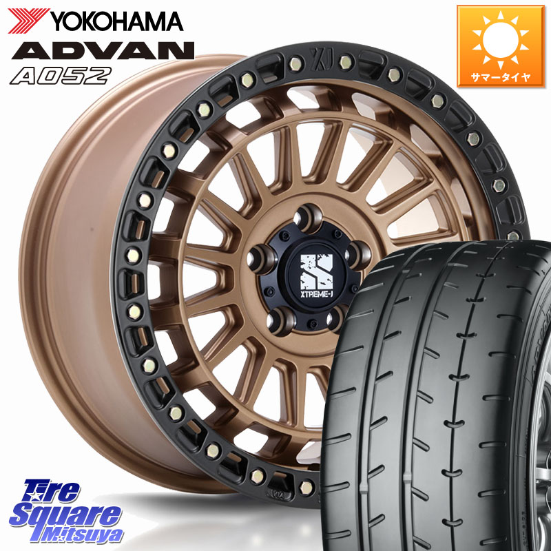 MLJ XJ08 XTREME-J ホイール 17インチ 17 X 7.5J +42 5穴 114.3 YOKOHAMA R4300 ADVAN A052 アドバン ヨコハマ 205/45R17