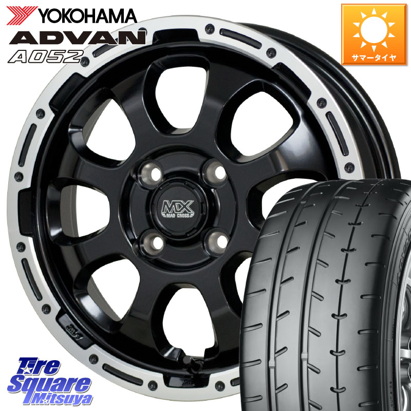 YOKOHAMA R4302 ADVAN A052 アドバン ヨコハマ 205/50R16HotStuff マッドクロス GRACE グレイス BK 4H 在庫● ホイール 16インチ ★サマーセール★ 16X6.0J 42 4穴 100 ロードスターRF アクア|タイヤスクエアミツヤ
