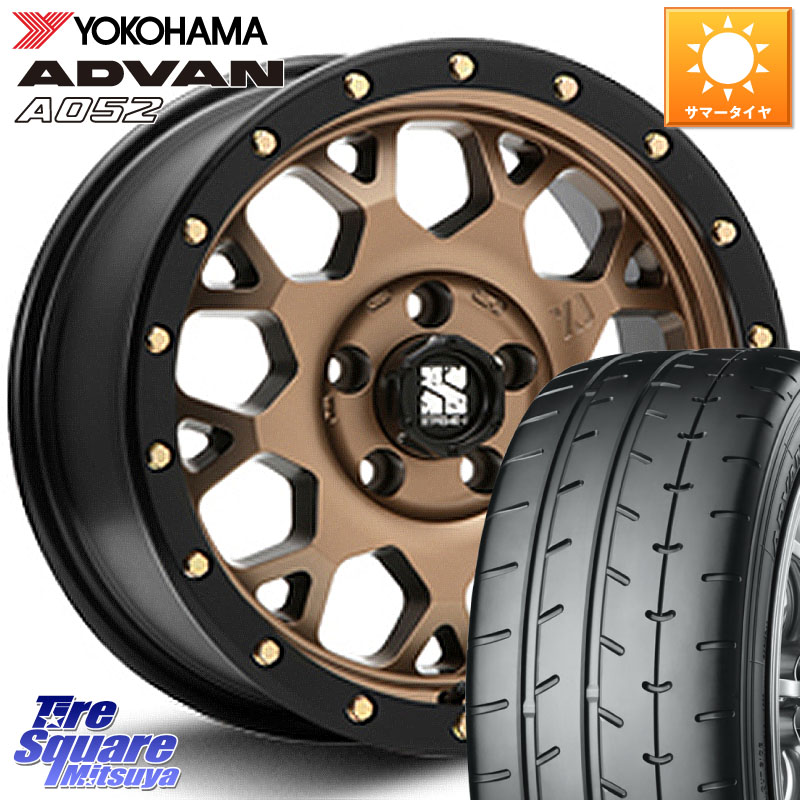 YOKOHAMA R4488 ADVAN A052 アドバン サマータイヤ ヨコハマ 215/40R17MLJ XJ04 XTREME-J エクストリームJ マットブロンズ ホイール 17インチ 17X7.0J 42 5穴 114.3|タイヤスクエアミツヤ