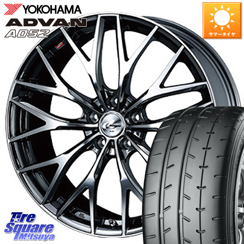 WEDS 37448 レオニス MX ウェッズ Leonis BMCMC ホイール 19インチ 19 X 8.0J(VAB 6POT) +43 5穴 114.3 YOKOHAMA R4965 ADVAN A052 アドバン サマータイヤ ヨコハマ 245/35R19 WRX STI アプライドD-F(ブレンボ6POTキャリパー)対応