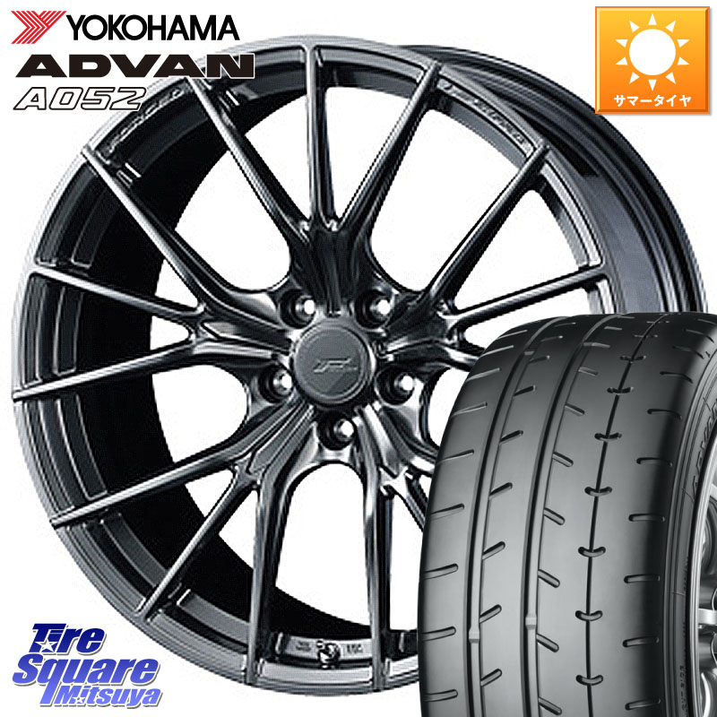 WEDS F ZERO FZ-1 FZ1 鍛造 FORGED ホイール19インチ エフゼロ 19 X 9.0J(VAB 4POT) +48 5穴 114.3 YOKOHAMA R5927 ADVAN A052 アドバン サマータイヤ ヨコハマ 255/35R19