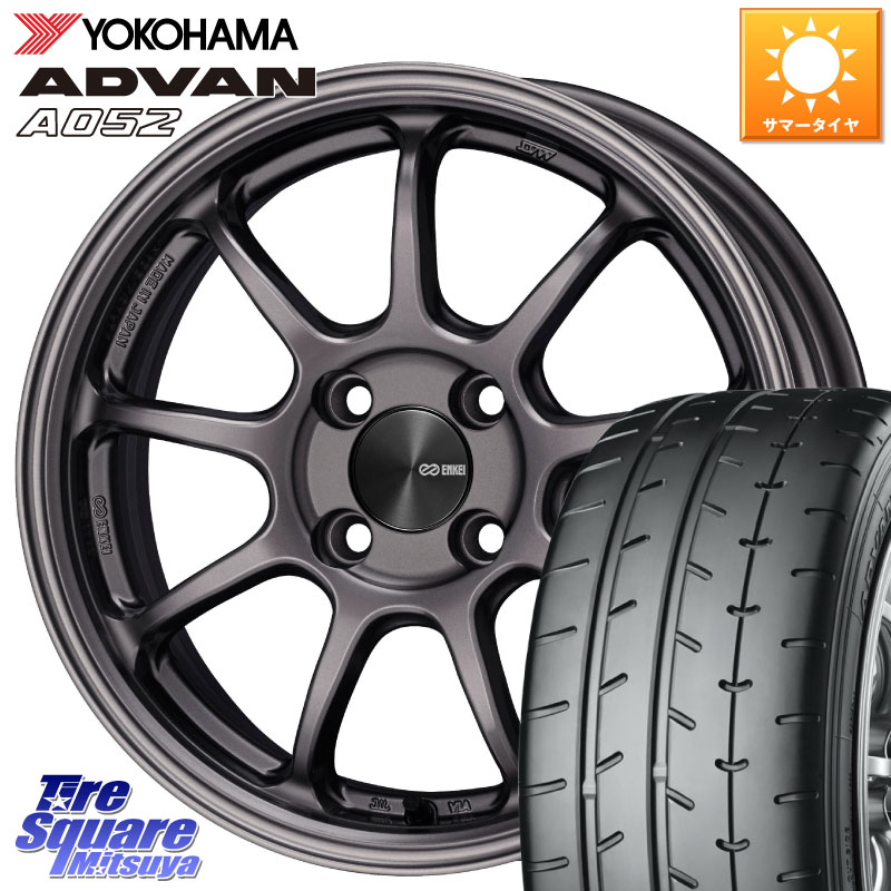 YOKOHAMA R4492 ADVAN A052 アドバン サマータイヤ ヨコハマ 195/50R16ENKEI PerformanceLine PF09 ホイール 16インチ 16X7.0J 45 4穴 100 ロードスター ヤリス カスタム前提 スイフト フィット FIT|タイヤスクエアミツヤ