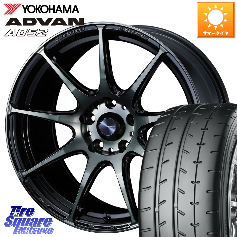 YOKOHAMA R4298 ADVAN A052 アドバン ヨコハマ 215/45R17WEDS WedsSport SA-99R SA99R ウェッズ スポーツ ホイール 17インチ 17X7.5J 45 5穴 114.3 リーフ LEAF 日産 ブレイド カローラルミオン|タイヤスクエアミツヤ