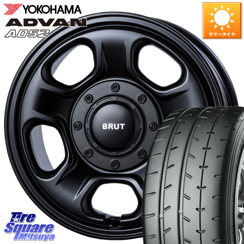 BRUT ブルート BR-33 BR33 ホイール 16インチ 16 X 6.5J +30 5穴 114.3 YOKOHAMA R6121 ADVAN A052 アドバン サマータイヤ ヨコハマ 205/55R16