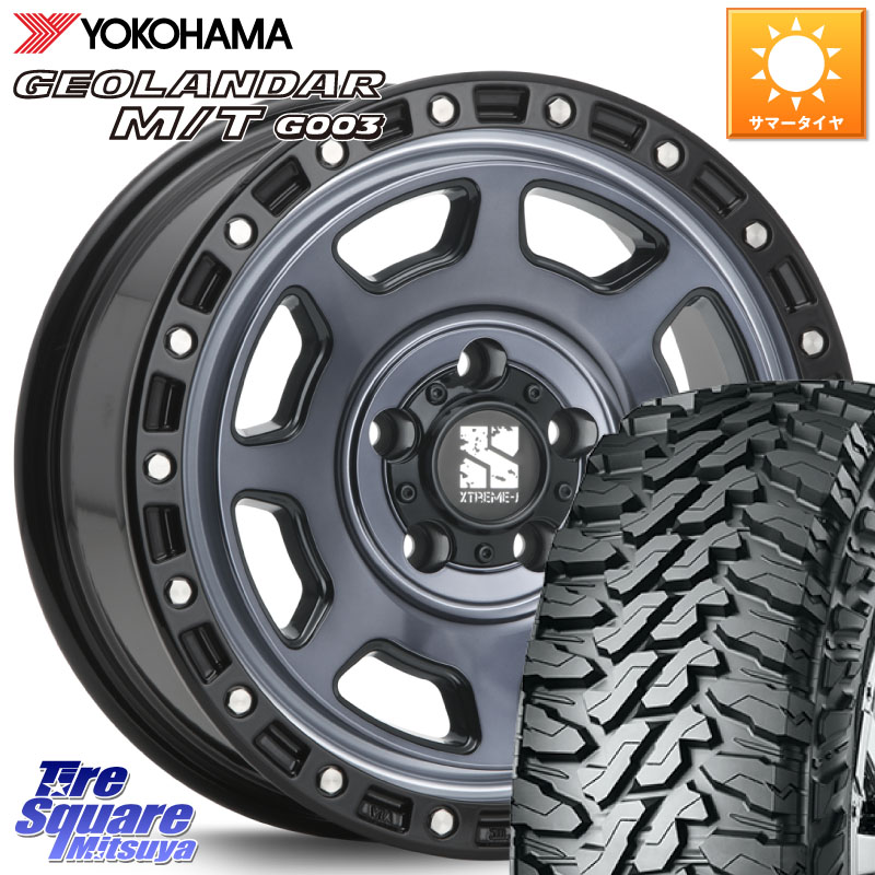 MLJ XJ07 XTREME-J 5H IND エクストリームJ 16インチ 16 X 7.0J +28 5穴 114.3 YOKOHAMA E5248 GEOLANDAR MT G003 M/T ヨコハマ 215/70R16
