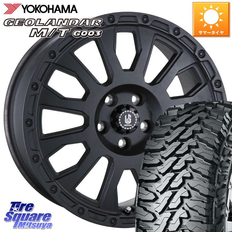 阿部商会 LA STRADA AVENTURA アヴェンチュラ BK 16インチ 16 X 7.0J +42 5穴 114.3 YOKOHAMA E5248 GEOLANDAR MT G003 M/T ヨコハマ 215/70R16 デリカD:5 83,056円
