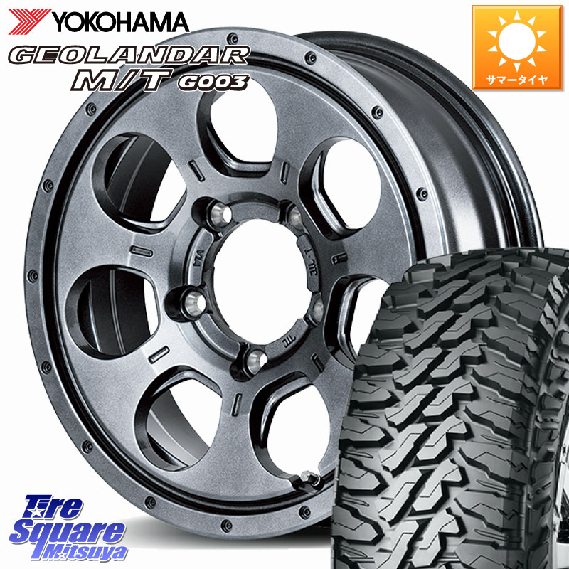 YOKOHAMA E4729 GEOLANDAR MT G003 M/T ヨコハマ 6.50/*R16MANARAY MID ROADMAX MUD AGENT ホイール 16インチ 16X5.5J 22 5穴 139.7 ジムニー カスタムサイズ AZオフロード カスタムサイズ|タイヤスクエアミツヤ