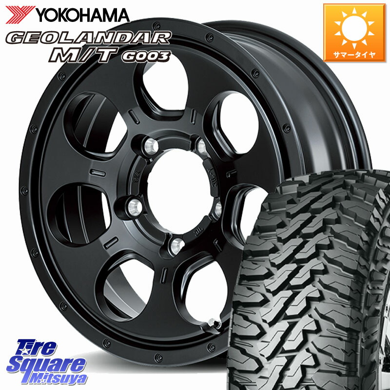 YOKOHAMA E4729 GEOLANDAR MT G003 M/T ヨコハマ 6.50/*R16MANARAY MID ROADMAX MUD AGENT ホイール 16インチ 16X5.5J 22 5穴 139.7 ジムニー カスタムサイズ AZオフロード カスタムサイズ|タイヤスクエアミツヤ