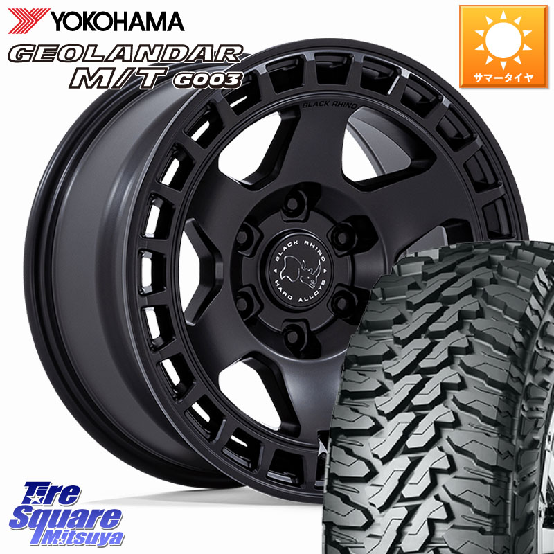 BLACK RHINO BAHARI バハリ ホイール 18インチ ブラックライノ 18 X 8.0J(M14) +45 6穴 139.7 YOKOHAMA E4697 GEOLANDAR MT G003 M/T ヨコハマ 275/65R18