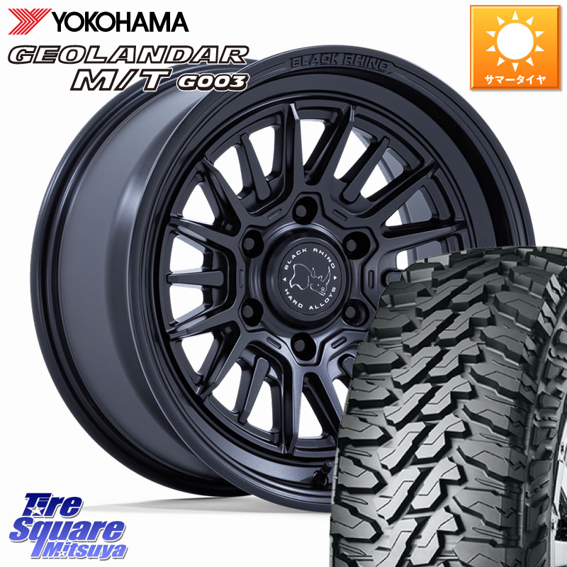BLACK RHINO TALEO タレオ ホイール 17インチ ブラックライノ 17 X 8.5J +35 6穴 139.7 YOKOHAMA E4650 GEOLANDAR MT G003 M/T ヨコハマ 265/70R17 147,945円