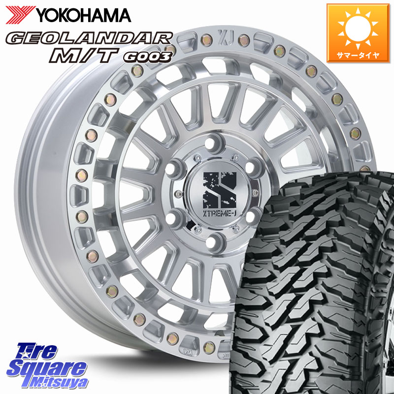 MLJ XJ08 XTREME-J ホイール 18インチ 18 X 8.0J(M14) +50 6穴 139.7 YOKOHAMA E4697 GEOLANDAR MT G003 M/T ヨコハマ 275/65R18