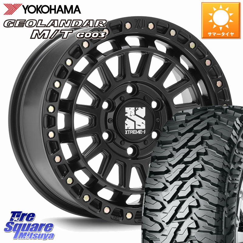 MLJ XJ08 XTREME-J ホイール 18インチ 18 X 8.0J(M14) +50 6穴 139.7 YOKOHAMA E4685 GEOLANDAR MT G003 M/T ヨコハマ 285/65R18