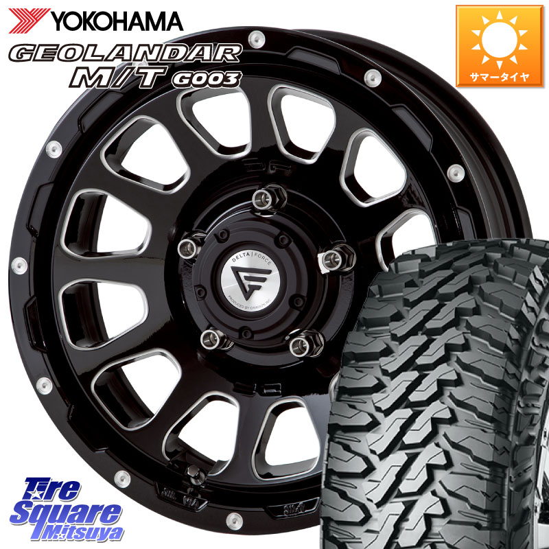 DELTA FORCE デルタフォース オーバル シエラ専用 インセット-5 16インチ 16 X 6.0J +0 5穴 139.7 YOKOHAMA R8103 GEOLANDAR MT G003 M/T ヨコハマ 225/70R16 ジムニー専用(要リフトアップ・オーバーフェンダー等) ジムニ－シエラ・ノマド(カスタム)
