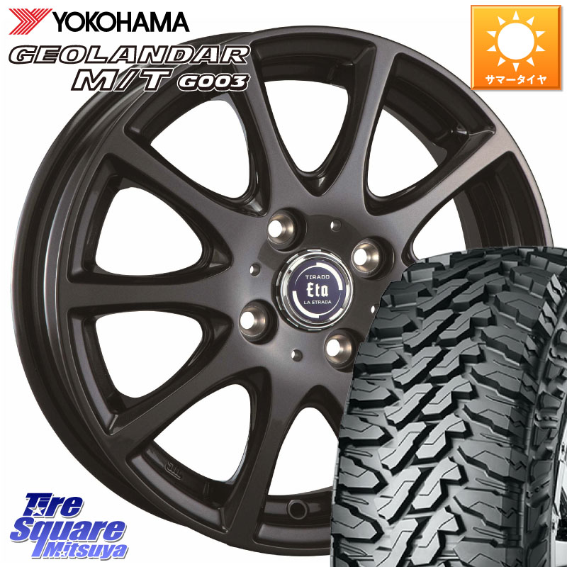 阿部商会 ティラード イータ 16 X 6.0J +42 4穴 100 YOKOHAMA E5248 GEOLANDAR MT G003 M/T ヨコハマ 215/70R16