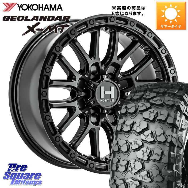 HOSTILE H135 RIDGE CREST ホイール 17インチ◇参考画像 17 X 9.0J +0 5穴 127 YOKOHAMA E4737 GEOLANDAR X-MT G005 35X12.5R17 ヨコハマ 35X/12.50R17 クライスラー ジープ ラングラー JK系 クライスラー ジープ ラングラー JL系 200,575円