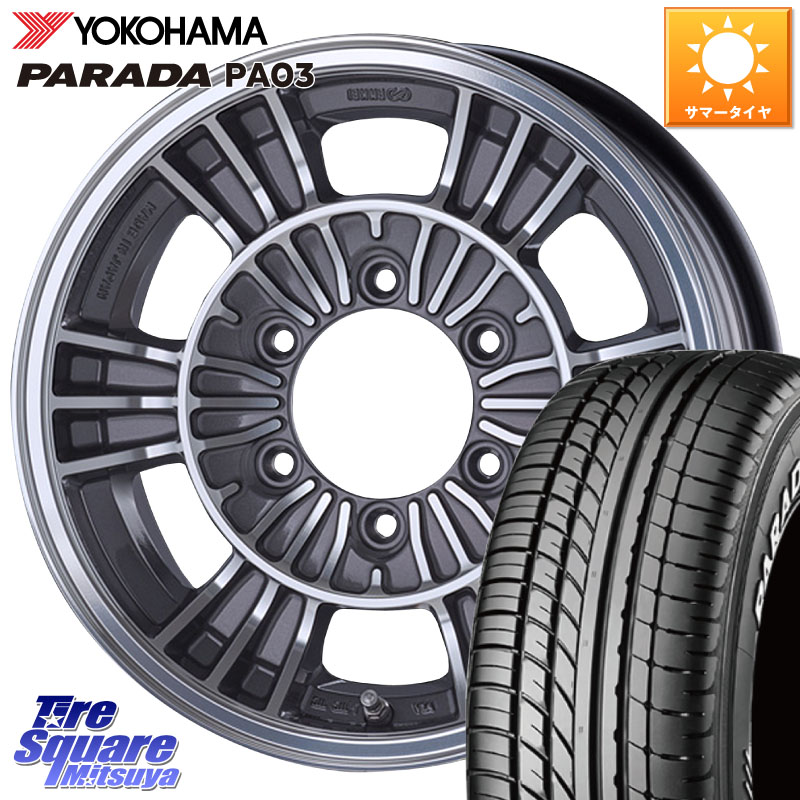 ENKEI エンケイ ALLROAD RACING ホイール4本 15インチ 15 X 6.0J +32 6穴 139.7 YOKOHAMA E4748 PARADA PA03 ホワイトレター ヨコハマ 215/70R15 109*107 200系ハイエース