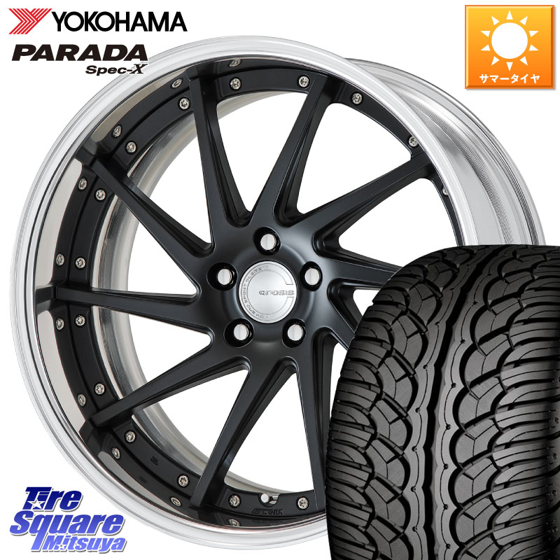 YOKOHAMA F3043 PARADA Spec-X PA02 スペックX ヨコハマ 235/55R20WORK GNOSIS CVS O Disk 20インチ 2ピース 20X8.0J 30 5穴 114.3 RX レクサス|タイヤスクエアミツヤ