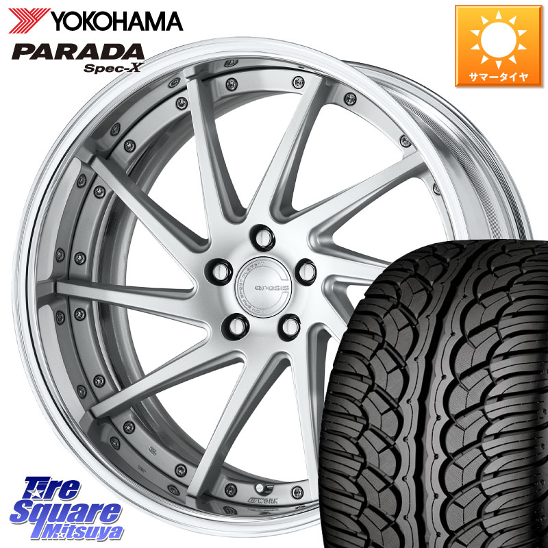 YOKOHAMA F3043 PARADA Spec-X PA02 スペックX ヨコハマ 235/55R20WORK GNOSIS CVS O Disk 20インチ 2ピース 20X8.0J 30 5穴 114.3 RX レクサス|タイヤスクエアミツヤ