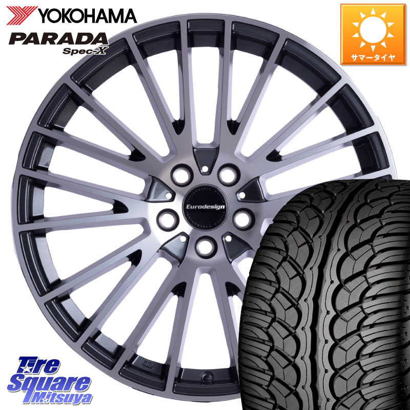 阿部商会 Eurodesign CALWER ホイール 18インチ 18 X 8.0J(MB X253) +40 5穴 112 YOKOHAMA F2318 PARADA Spec-X PA02 スペックX ヨコハマ 235/60R18 メルセデスベンツ GLC(X253)