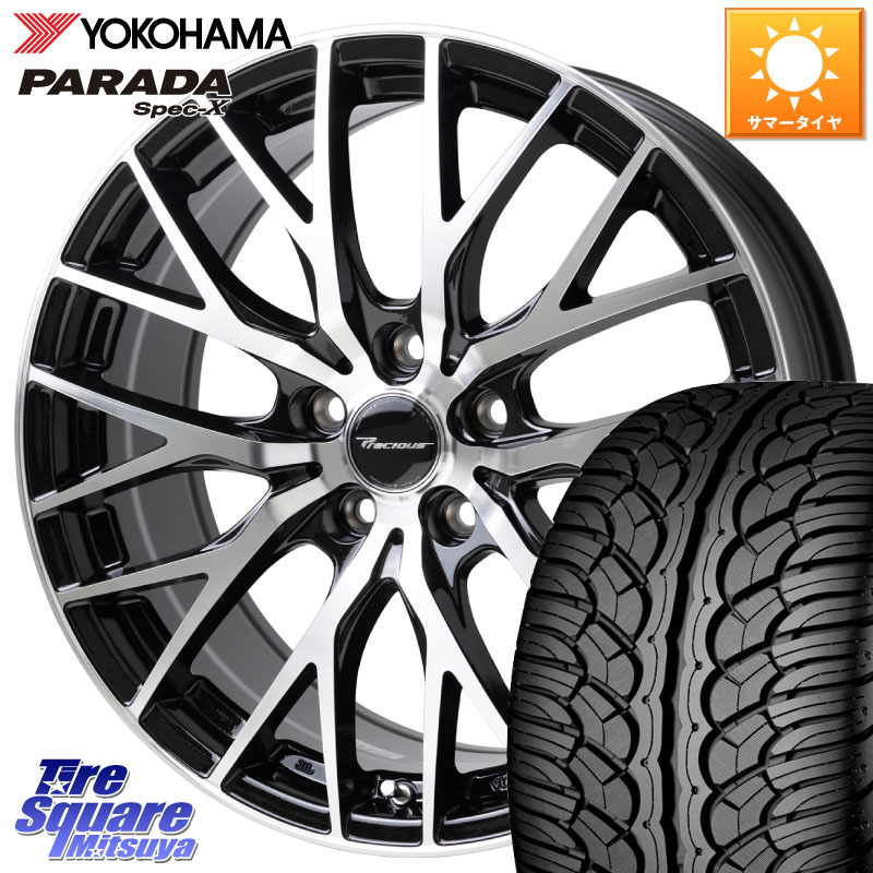 YOKOHAMA F0389 PARADA Spec-X PA02 スペックX ヨコハマ 255/40R20HotStuff Precious HM-1 V2 プレシャス ホイール 20インチ 20X8.0J 35 5穴 114.3 ヴァンガード|タイヤスクエアミツヤ