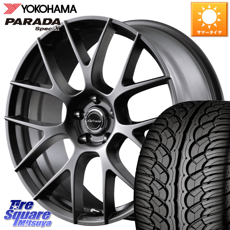 YOKOHAMA F3043 PARADA Spec-X PA02 スペックX ヨコハマ 235/55R20MANARAY MID Lefinada MOTION3 M14球面座ボルト専用 ホイール 20インチ 20X8.5J(M14B) 44 5穴 114.3 レクサスRX(A10 H10系) 6POTブレーキ対応|タイヤスクエアミツヤ