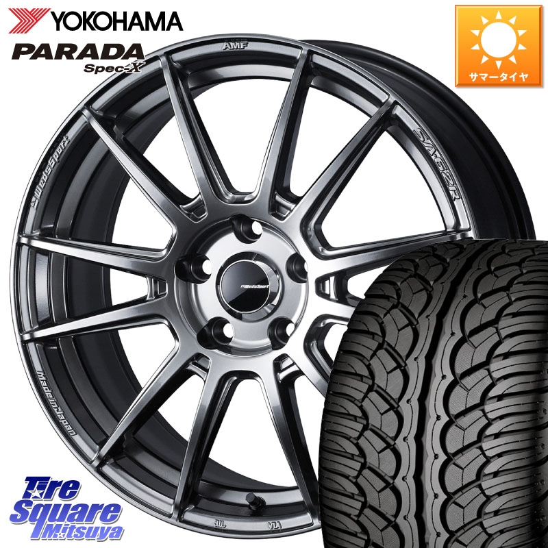 WEDS WedsSport SA-62R ホイール 18インチ 18 X 8.5J(M14B) +45 5穴 114.3 YOKOHAMA F2318 PARADA Spec-X PA02 スペックX ヨコハマ 235/60R18 スバル ソルテラ