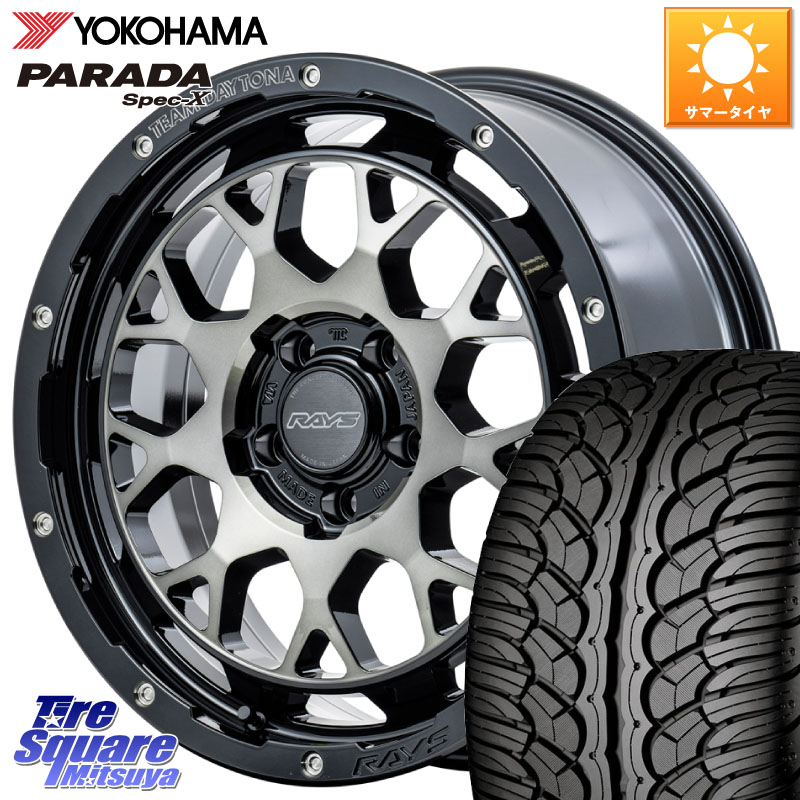 RAYS TEAM DAYTONA M9+ ホイール 18インチ 18 X 7.5J +32 5穴 114.3 YOKOHAMA F2318 PARADA Spec-X PA02 スペックX ヨコハマ 235/60R18