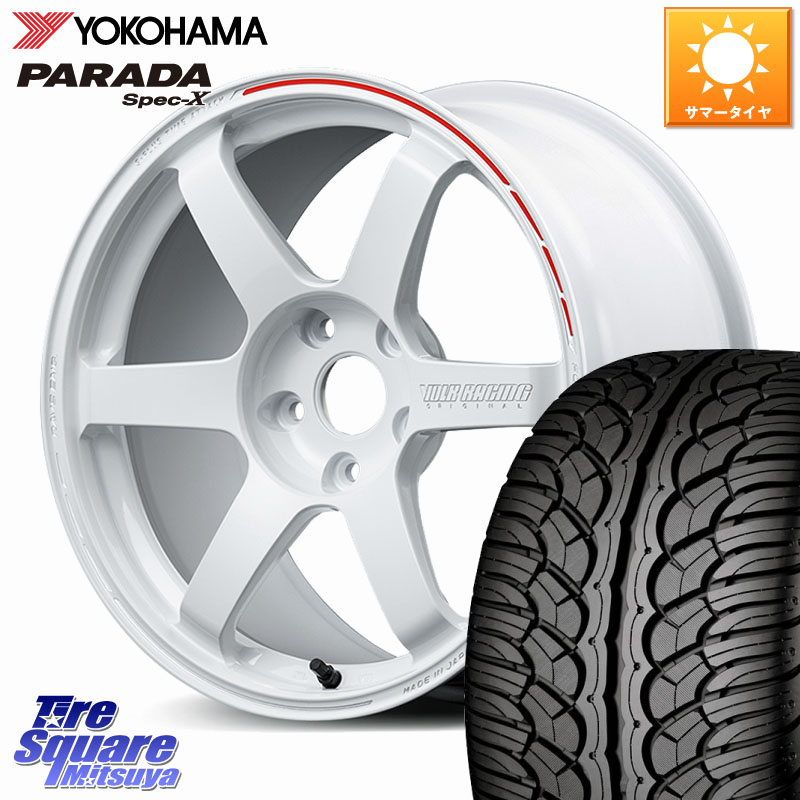 RAYS 【欠品次回10~11月】 TE37 SAGA S-plus TIME ATTACK EDITION VOLK RACING 鍛造 ホイール 18インチ 18 X 8.0J +46 5穴 114.3 YOKOHAMA F2318 PARADA Spec-X PA02 スペックX ヨコハマ 235/60R18