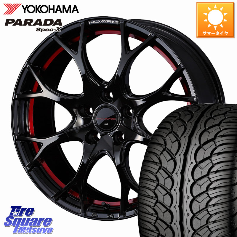 YOKOHAMA F2318 PARADA Spec-X PA02 スペックX ヨコハマ 235/60R18WEDS NOVARIS ROHGUE UY ノヴァリス ホイール 18インチ ローグ 18X8.0J 42 5穴 114.3 50系RAV4 60系RAV4 アリアARIYA T33エクストレイル アウトランダーPHEV トレイルシーカー RAV4 50系 ソルテラ RAV4|タイヤスクエアミツヤ